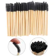 50Pcs Bamboo Handle Eyelash Brush Makeup Brush eyelash Extension Eyebrow Brus'sl
