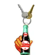Dr. Pepper Retro Hand Bottle Ad KeyChain Soda Pop Drink