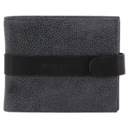 Pierre Cardin Mens Leather Tab Wallet - Black