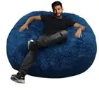 Blue Bean Bag Chair Cover (No Filling) 5ft Adult Bean Bag Chair