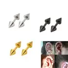 Punk Barbell Earring Tragus Helix Stud Rivet Spike Cone Tip Ear Cartilage Stud