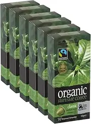 bean ground & drunk Carton Organic Fairtrade Coffee Classic 60 capsules