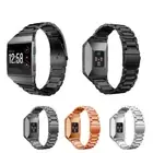 Fashion Sport Stainless Steel Watch Band Wristband Strap for Fitbit Ionic Watch