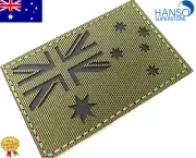 AUSTRALIA IR Muted Green Hook & Loop Military Combat Patch Flag Uniform Airsoft