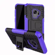 MCC Heavy Duty Samsung Galaxy S9 Shockproof Phone Handset Case Cover Skin [Purple]