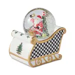 Spode Christmas Tree Black and White Snow Globe