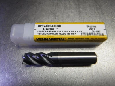 Kennametal 7/16" 4 Flute Carbide Endmill HPHV438S4088CH KC633M (LOC3303B)