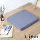 【Life+】超透氣涼感4D空氣纖維坐墊(科技灰)