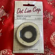 MD Lens to Maxxum Camera Adaptor. NOS, Never Used.