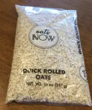 Oats New Grains | Quick Rolled Oats | Net . WT . 14 oz (397 g) Product of USA