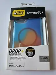 Otterbox Symmetry+ MAGSAFE Case for Apple iPhone 14 Plus - BLUE & ORANGE LAVA