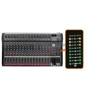 Professional Live Studio Audio Mixer Mixing Console USB Sound Board