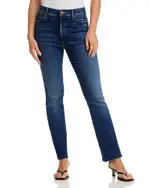 Mother Lil Hustler High Rise Crop Jeans in Taking Chances