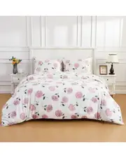Mlange Home 400 Thread Count Print Hydrangea Duvet Set