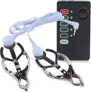 DRTBAC Sex Nipple Clamps, SM Bondage Clitoris/Nipple/Breast Clamps, rust massager nipple clamps sex toys for women(White 1)