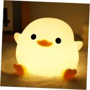 DoDo Duck Night Light, Cute Soft Silicone Duck Lamp for Kids, Warm Yellow-Duck