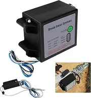Trailer Breakaway Kit,Trailer Brake Battery Box,12V Electric Brakes Breakaway Controller Kit LED Test Break Away System Universal For Vehicle Caravans(NOT EQUIPPED WITH BATTERIES)