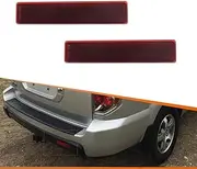 ADIIL Red Lens LED Rear Bumper Reflector Housing Kit Brake Tail Light Turn Signal Lamps, Rear Fog Lighting Kit For 2006 2007 2008 Honda Pilot