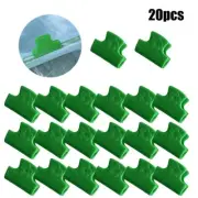 20PCS,Pipe Clamps Plant Stakes Greenhouse Garden Netting Hoop Clips Tool