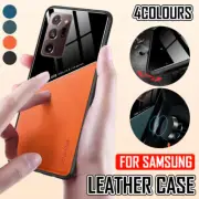 Samsung Galaxy S21 S22 S20 Note 20 Ultra Series FE Leather Case Cover Protective
