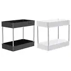 Undersink Bathroom Desktop Organizer Rack Kitchen 2 Tie Cabinet Storage Shelf