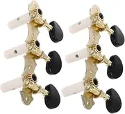 Generic 1 Set Guitar Tuner Accessories Electric Guitars Ukulele Guitar Tuning Pegs Ukulele Tuning Pegs Classical Guitar Parts Bass Guitar Tuning Pegs Tuning Machines Metal Golden