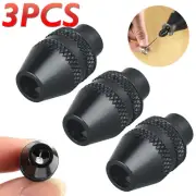 3x Keyless Chuck Quick Change Dremel Rotary Tool Drill Universal Accessories CN.