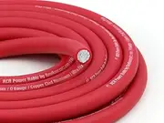 KnuKonceptz KCA Kable 0 Gauge Battery Power Ground Wire Cable Red (5M)
