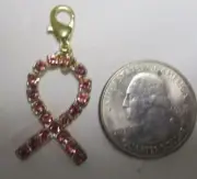 ZIPPER PULL..PINK STONES