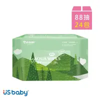在飛比找Yahoo奇摩購物中心優惠-US baby 優生 清爽型純淨柔濕巾88抽(24包)