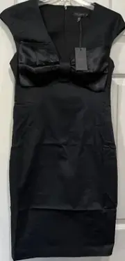$225 NWT TED BAKER LONDON NICCI SS BOW FRONT DRESS