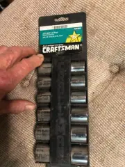 Craftsman 34454 1/2’ Drive SAE Socket Set Made In USA NEW