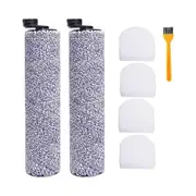Replacement Brush Roll and Foam Filter for HydroVac WD101 WD201 WD100 WD200 Vacuum Cleaner Spare Pa