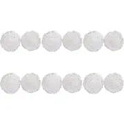 6x LVD Clip Flower Ball White Seasonal Christmas Decoration Ornament Home Decor
