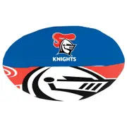 Newcastle Knights NRL Plush Football Ball Soft Sublimated Team Jersey Print