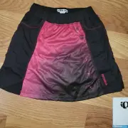 Pearl Izumi Symphony Cycling Skort Skirt Black Red W/ Flowers Chamois Sz XS NWT