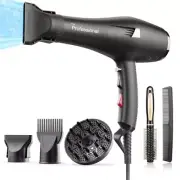 Dekuri Professional Ionic Hair Dryer AC Motor Fast Drying Salon Blow Dryer wi...