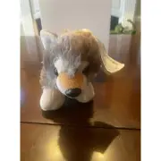 Wild Republic Wolf Dog Puppy Gray Plush Stuffed Animal Toy 5 Inch Tag Attached