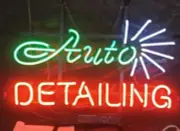 Auto Detailing 17"x14" Neon Sign Light Bedroom Bar Corridor Glass Decor Artwork