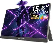 AIREIXINGD 15.6'' Portable Monitor FHD 1080P Kickstand Portable Laptop Monitor IPS Computer External Screen USB C HDMI Display for PC MAC Phone Xbox PS5