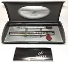 Parker Sonnet Silver Tartan S/T RollerBall Pen New in Box Product Parker#49784