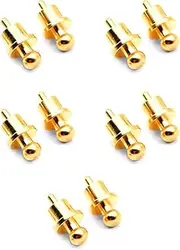 GRARRO 10Pcs Gold Plated RCA Plug Cap Short-Circuit Socket, Phono Connector RCA Shielding Jack Socket Protect Cover Caps
