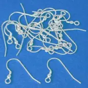20 Sterling Silver Shepherd Hook Earrings 24.5 x 16mm