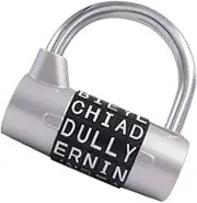 Acunny Letter Lock - Travel Lock with High-Strength Security - Sturdy Code Lock for Doors, Chains, Luggage, Drawers & Cabinets as a Safety Lock