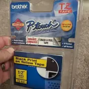 Brother P-touch TZ Tape Black Print on Yellow Tape 1/2” TZ631 NEW SEALED