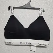 Calvin Klein Modern Cotton Lightly Lined Bralette Size M