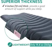 Camping Mat Inflatable Sleeping Pad Compact Lightweight Ultralight Hiking Gifts