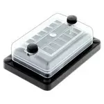 Jaylec 12 Way Waterproof ATS Blade Fuse Distribution Box with LED Indicator - 12 In & 12 Out, FB3131