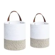 Nordic Handmade Hanging Flower Pot Basket Plant Container Laundry Toy Storage