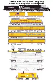 Union Pacific Big Boy 4014 Home Run Express 2023 Train 11 magnets Andy Fletcher